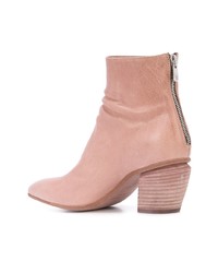 Bottines en cuir roses Officine Creative