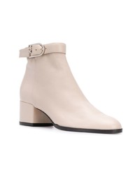 Bottines en cuir roses Sergio Rossi