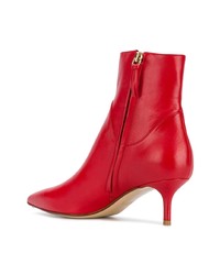 Bottines en cuir rouges Francesco Russo