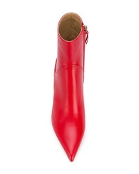 Bottines en cuir rouges Francesco Russo