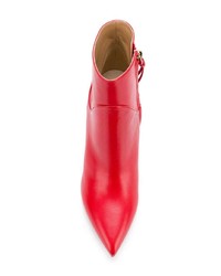 Bottines en cuir rouges Francesco Russo