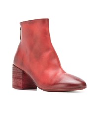 Bottines en cuir rouges Marsèll