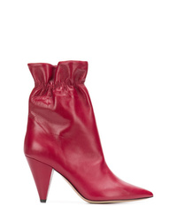 Bottines en cuir rouges Fabio Rusconi