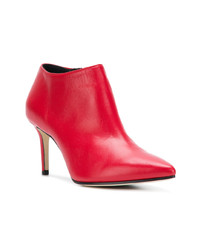 Bottines en cuir rouges Marc Ellis