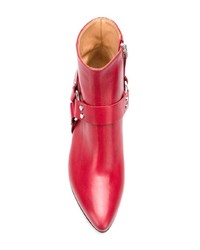 Bottines en cuir rouges Buttero