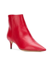 Bottines en cuir rouges Alexandre Birman