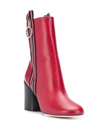 Bottines en cuir rouges Marco De Vincenzo