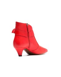 Bottines en cuir rouges Tabitha Simmons