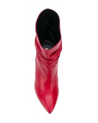 Bottines en cuir rouges Marc Ellis