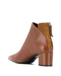 Bottines en cuir tabac Albano