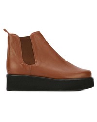 Bottines en cuir tabac Minimarket