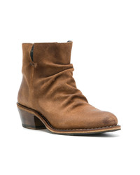 Bottines en cuir tabac Fiorentini+Baker