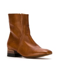 Bottines en cuir tabac Mara Mac