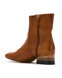 Bottines en cuir tabac Mara Mac