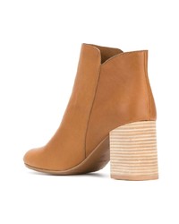 Bottines en cuir tabac See by Chloe