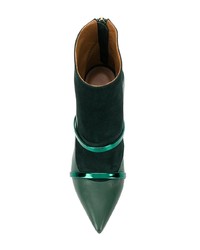 Bottines en cuir vert foncé Malone Souliers