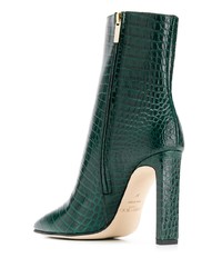 Bottines en cuir vert foncé Jimmy Choo