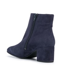 Bottines en daim bleu marine Högl