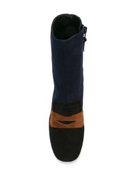 Bottines en daim bleu marine Stuart Weitzman