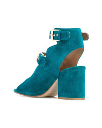 Bottines en daim bleues Laurence Dacade