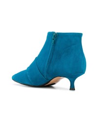 Bottines en daim bleues Anna F.