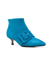 Bottines en daim bleues Anna F.