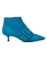 Bottines en daim bleues Anna F.