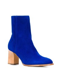 Bottines en daim bleues Christian Wijnants