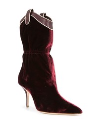 Bottines en daim bordeaux Malone Souliers