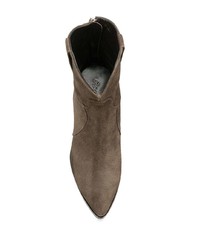 Bottines en daim gris foncé Rocco P.