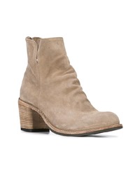 Bottines en daim grises Officine Creative