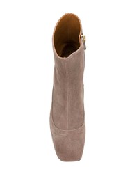 Bottines en daim grises Castaner