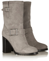 Bottines en daim grises Jimmy Choo