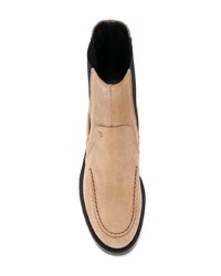 Bottines en daim marron clair Tod's