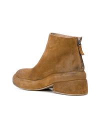 Bottines en daim marron clair Marsèll