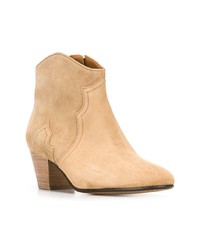 Bottines en daim marron clair Isabel Marant Etoile