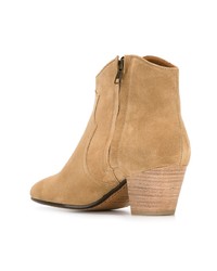 Bottines en daim marron clair Isabel Marant Etoile