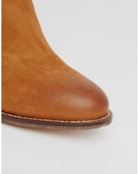 Bottines en daim marron clair Dune