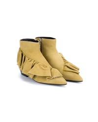 Bottines en daim marron clair JW Anderson