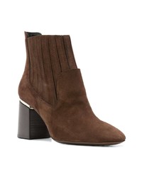 Bottines en daim marron foncé Tod's