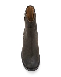 Bottines en daim marron foncé Henderson Baracco