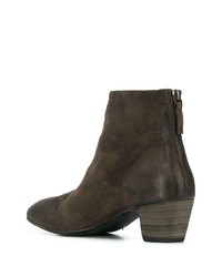 Bottines en daim marron foncé Marsèll