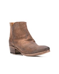 Bottines en daim marron Pantanetti