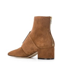 Bottines en daim marron Sergio Rossi