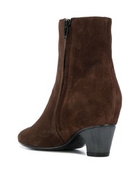 Bottines en daim marron Marc Ellis