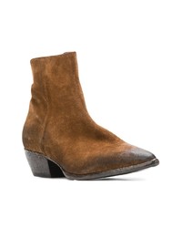 Bottines en daim marron Elena Iachi