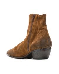 Bottines en daim marron Elena Iachi