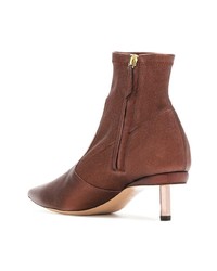 Bottines en daim marron Nicholas Kirkwood