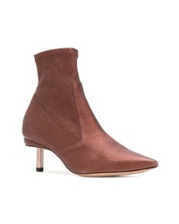 Bottines en daim marron Nicholas Kirkwood