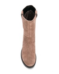 Bottines en daim marron Geox